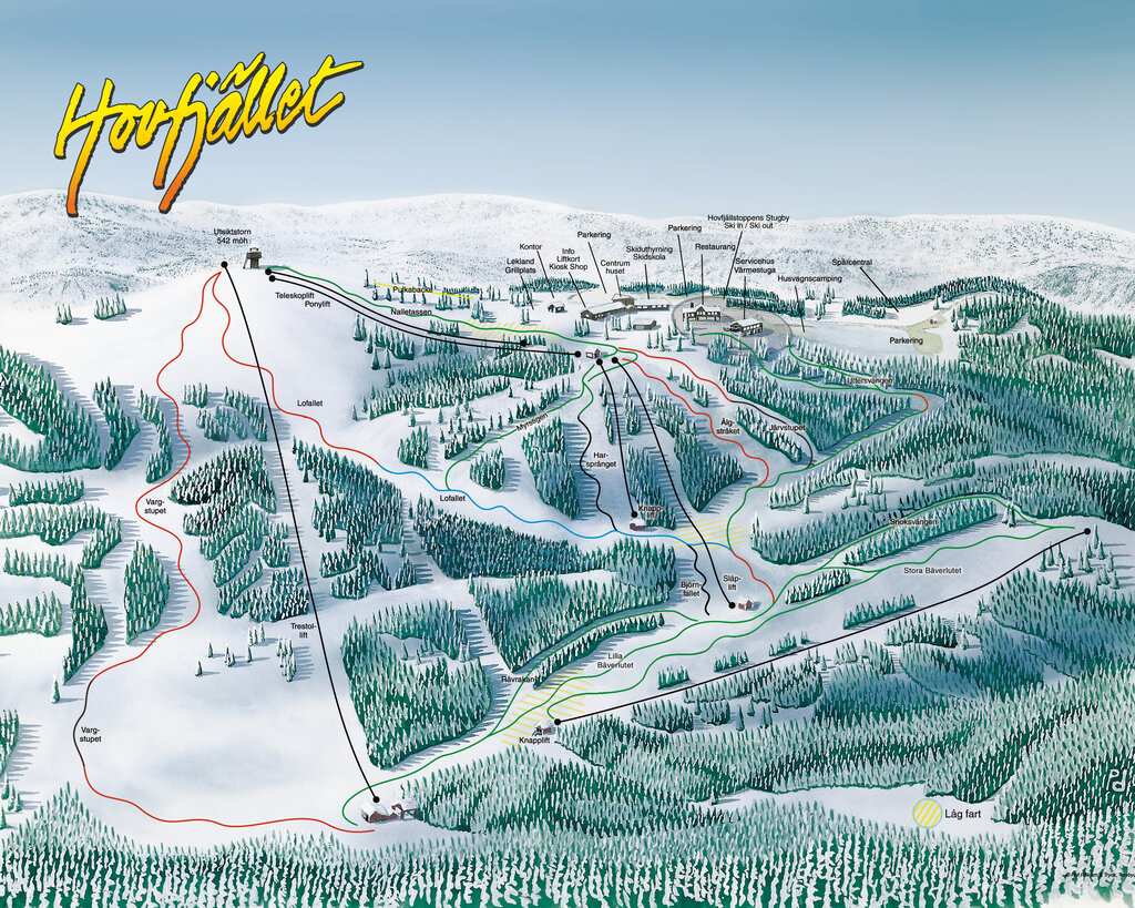 Pistkarta Hovfjället