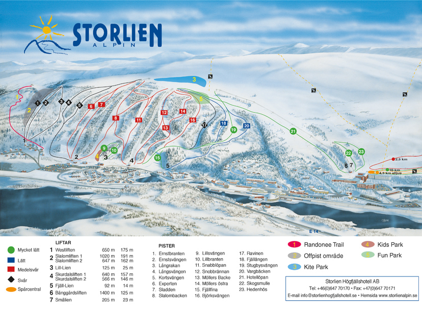 Pistkarta Storlien