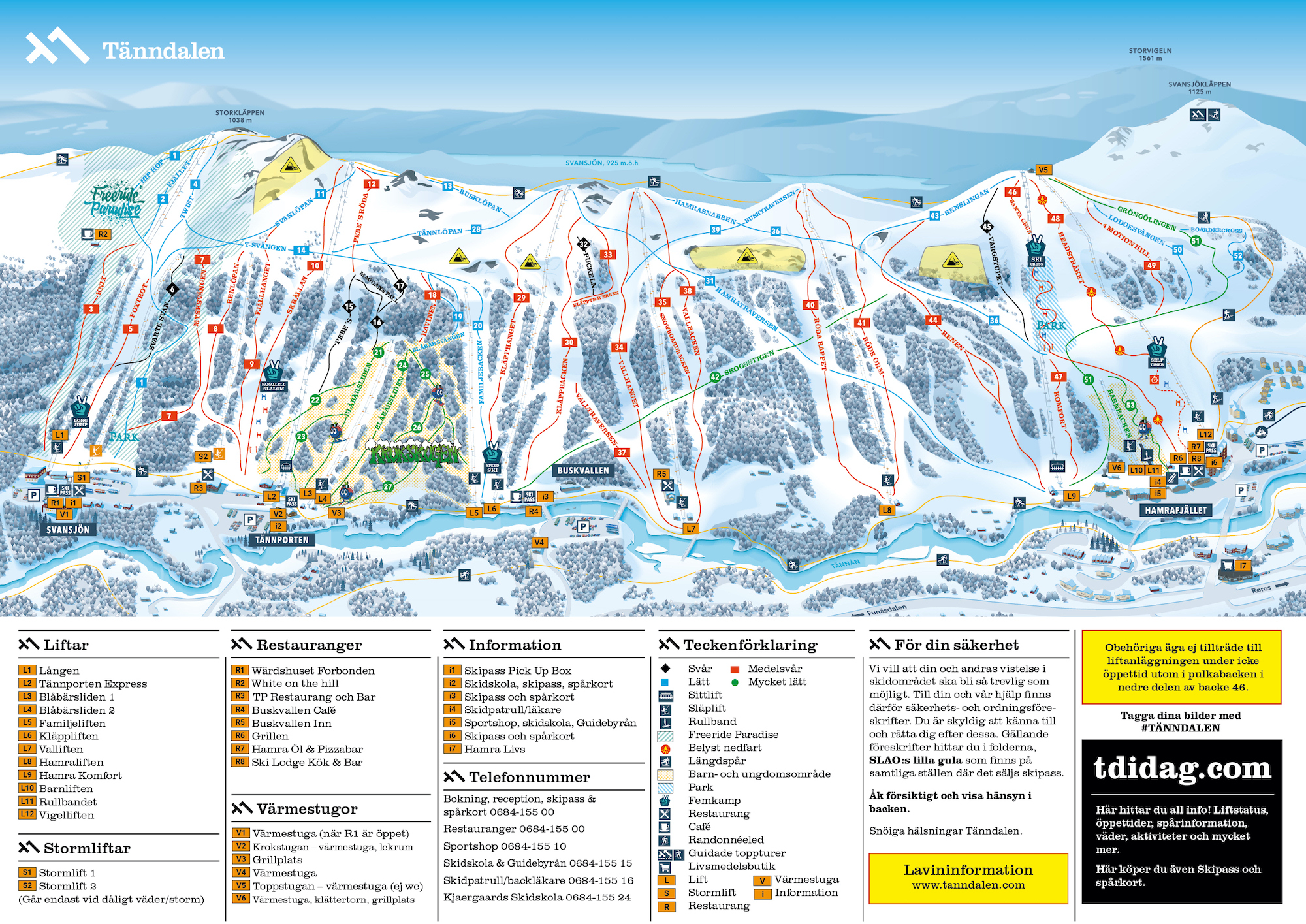 Pistkarta Tänndalen